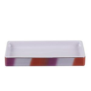 new Wild Sage Tiger Wash Stripe 9"x5"x1" Ceramic BATHROOM VANITY TRAY
